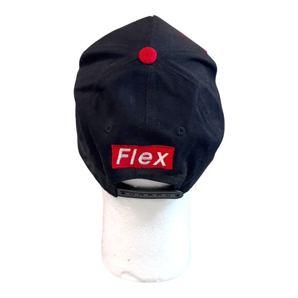 Top Level FLEX Snapback Hat Black & Red 100% Cotton One Size Fits All - Picture 10 of 10